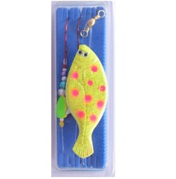 Sabiki Jay Flounder Inline 90 g - Yellow/orange Dots